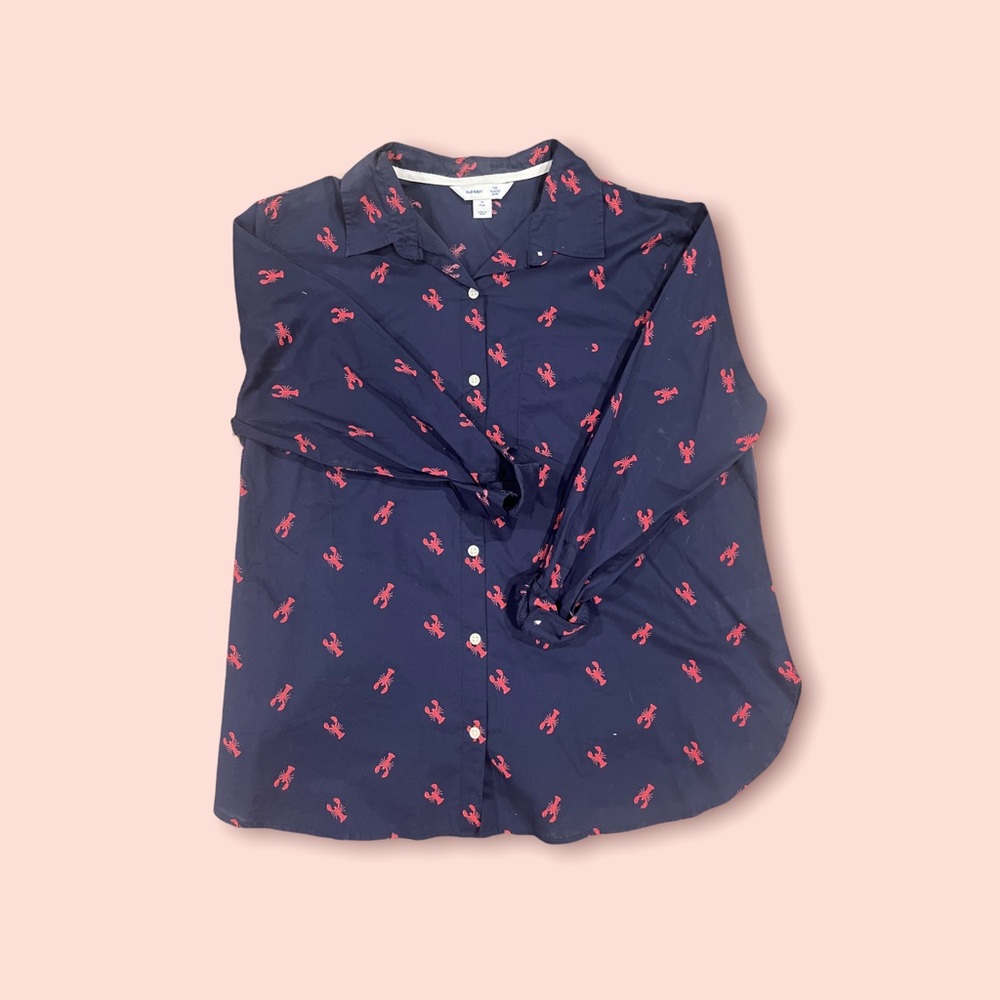 Old Navy Lobster Button Down Shirt